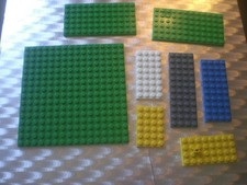 8x Lego Platte 4x6 4x8 4x10