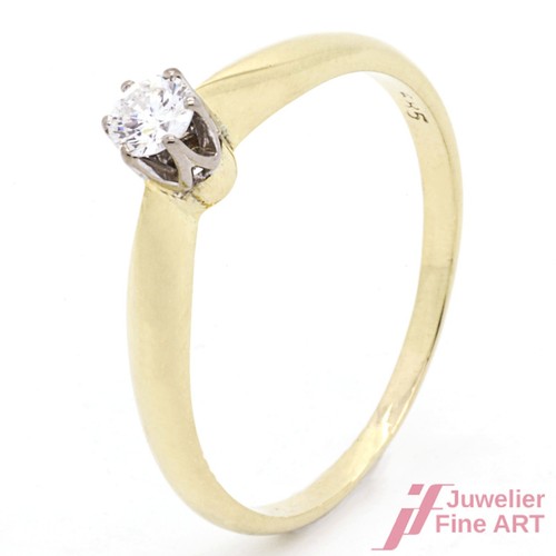 Ring 585 gelb - gelb, mit