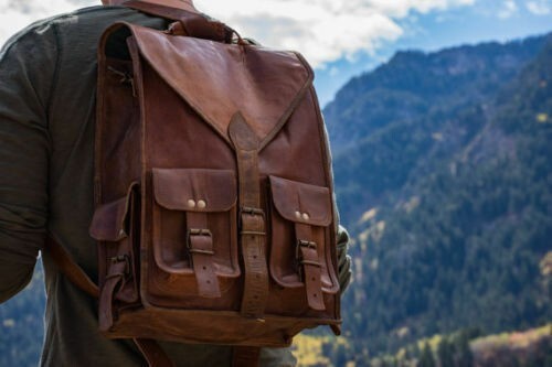 Leder rucksack tasche herren - rucksack,
