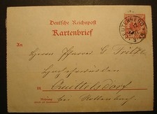 DR 1897: Kartenbrief K 2 mit