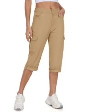 Cargo Shorts Womens 3/4 Length