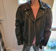 Motorradjacke LEDERJACKE  CHOPPER BIKER LEDER JACKE ROCKER 