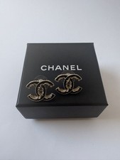 Chanel Ohrstecker - CC-Logo Gold Schwarz Kollektion A2019