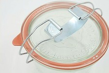 1- 100 St. EinWeckklammern für Weck Rillengläser Einkochklammern Klammer Bügel m