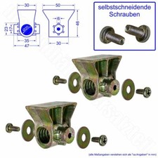 2x ALKO Spindelmutter Ersatzteil für AL-KO Ausdrehstützen 267265 / 811502