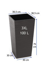 Blumenkübel Graphit 5