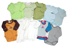 10x Set Baby- Body Langarmbody Jungen Gr. 50/56 Newborn grün blau weiß gelb
