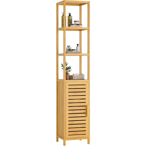 Bambus hochschrank bad - hochschrank,