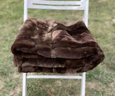 Merino Lammfelldecke ca.200x160 cm Schaffelldecke Felldecke Auflage skin pelz