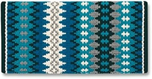 Teal western wool saddle - western,