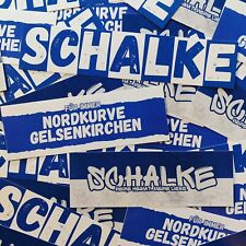 300x Schalke Aufkleber /Sticker Mix/ Fußball Fanartikel/ PVC/ wetterfest