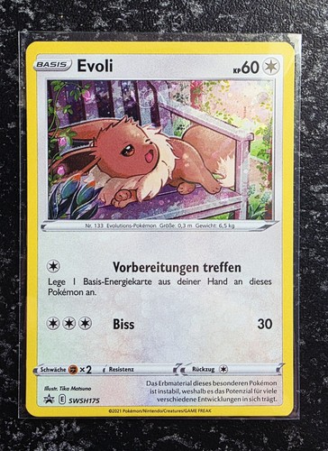 Pokemon evoli swsh175 holo - evoli,