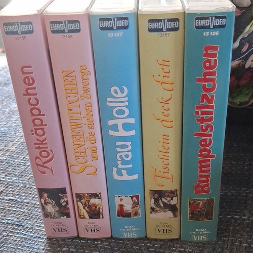 Eurovideo vhs märchen - 5x,