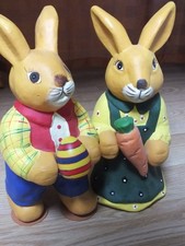 2 Hasen Osterhasen 37 cm hoch