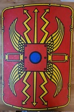 Römerschild 49 cm, + Kopfbedeckung Römer,  Schild, Spiel für Kinder, Mittelalter