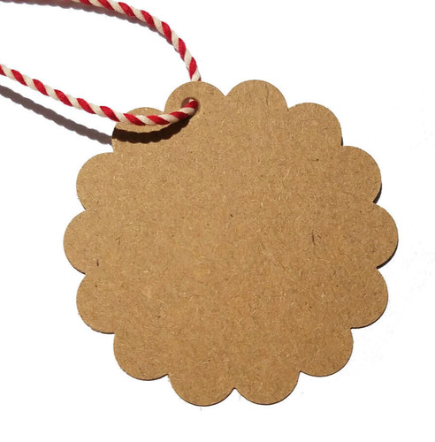 Geschenkanhänger rund cm - 30,