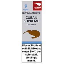 Red Kiwi Liquid Cuban Supreme 9mg Nikotin (5x 10ml)