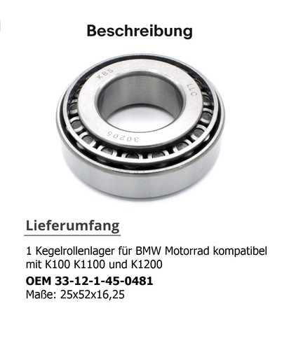 Rollenkegellager bmw motorrad - rollenkegellager,