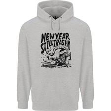 Glückliches Neues Jahr Still Trashige Opossum Herren 80% Baumwolle Kapuzen
