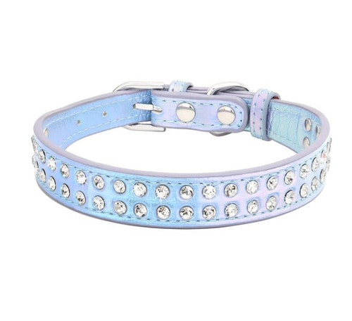 Hundehalsband mit strasssteine - hundehalsband,