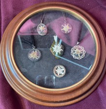 4 echte Edelweiss-Anhänger