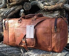 Leder echt reise vintage - leder,