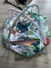 Spielbogen , 4 in 1 Spieldecke.Spielmatte mit 6 Spielzeugen, Bauchzeitkissen