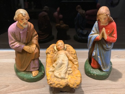 Alte krippen figuren maria - 3,