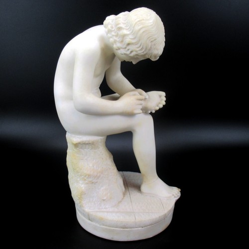 Alte alabaster figur - alte,