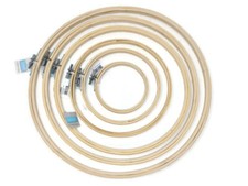 Bambus Stickrahmen - Kreuzstich Nähen Blume Ring - Größenwahl 4" - 14"