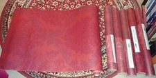 Tapete Damask Damaskus Barock, 5 rollen OVP, Ornamente Rot Dunkelrot, Rokoko