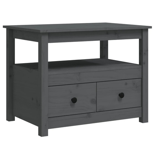 Couchtisch grau 71x49x55 - grau, cm