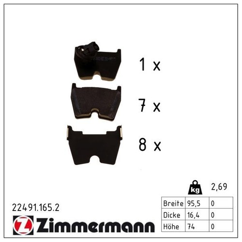 Zimmermann bremsbeläge - zimmermann,
