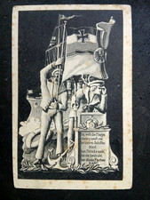 Feldpost 1. WK Marinepropaganda,die den Stolz der kaiserlichen Marine zeigt