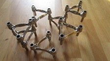7 x BMF Nagel Quist Kerzenständer Kerzen-Halter Metall Vintage 70er