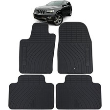 Auto Gummi Fußmatten Schwarz