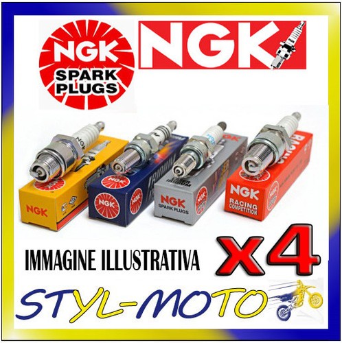 Set kerzen ngk bkr6es - set,
