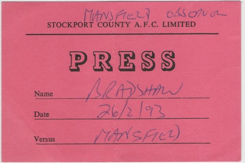 Stockport county v - stockport,