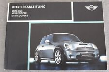 MINI ONE, Mini Cooper, Mini Cooper S Betriebsanleitung  2002 Bedienungsanleitung