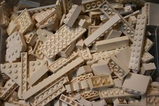 Lego ® 100 weiße Steine - white - Fliesen, Basic, Platten  weiss