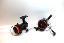 2x Angelrolle DDR Nixe 90 , ORA 90 Stationärrolle VEB Vintage  beide Rollen funk