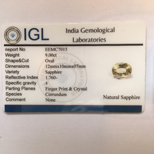 Gelber Saphir, Herkunft