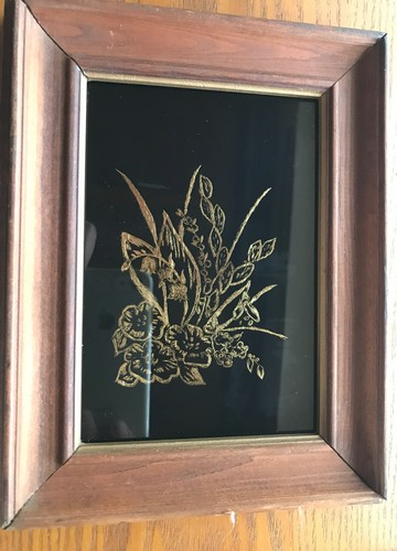 Blattgold hinterglasbild - blattgold,