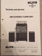 Metz Hifi Stereo Turm 4851