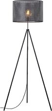 COUCH Deko Steh Stand Lampe Leuchte FEINES GEFLECHT 1flg. Schwarz 45x150cm