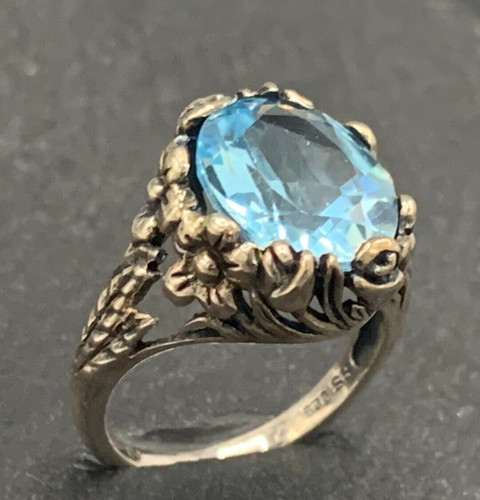 Ring blautopas 925er silber - blautopas,