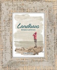 Landhaus Bilderrahmen Holz Vintage Shabby Chic Rustikal alt Fotorahmen Retro