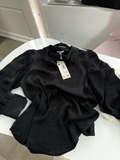 Esqualo Bluse Viskose Schwarz