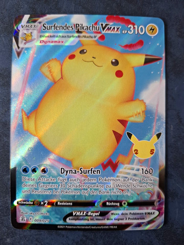 Surfendes pikachu vmax 009 025 - surfendes, 009/025
