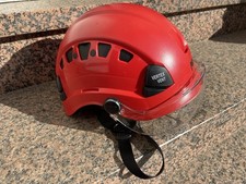 Kletterhelm Petzl VertexVent EN12492 in rot mit Visier Vizir®️
